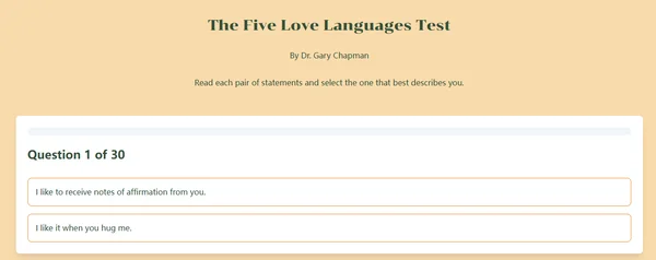 Illustration of simple, clear quiz question interface