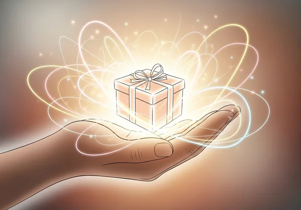 A thoughtful gift, symbolizing love and connection, not cost