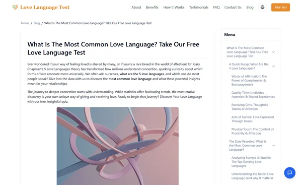 What Is The Most Common Love Language? Take Our Free Love Language Test
